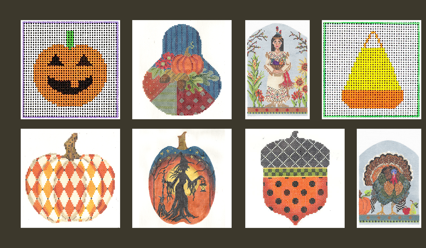Embroidery Kit for Beginners Cross Stitch Kits Pumpkin Wreath with Bat and  Witch Hat DIY Needlepoint Kit for Adults 