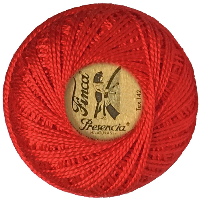 Presencia Perlé Cotton Thread - 1166 Bright Red