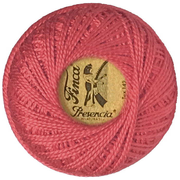 Presencia Perlé Cotton Thread - 1651 Medium Rose