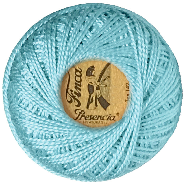 Presencia Perlé Cotton Thread - 3556 Light Turquoise