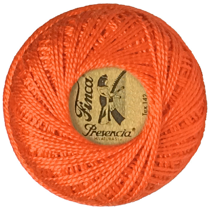 Presencia Perlé Cotton Thread - 7567 Medium Orange Spice