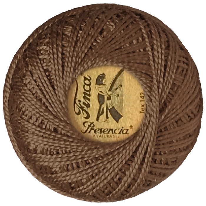 Presencia Perlé Cotton Thread - 8327 Dark Drab Green Brown