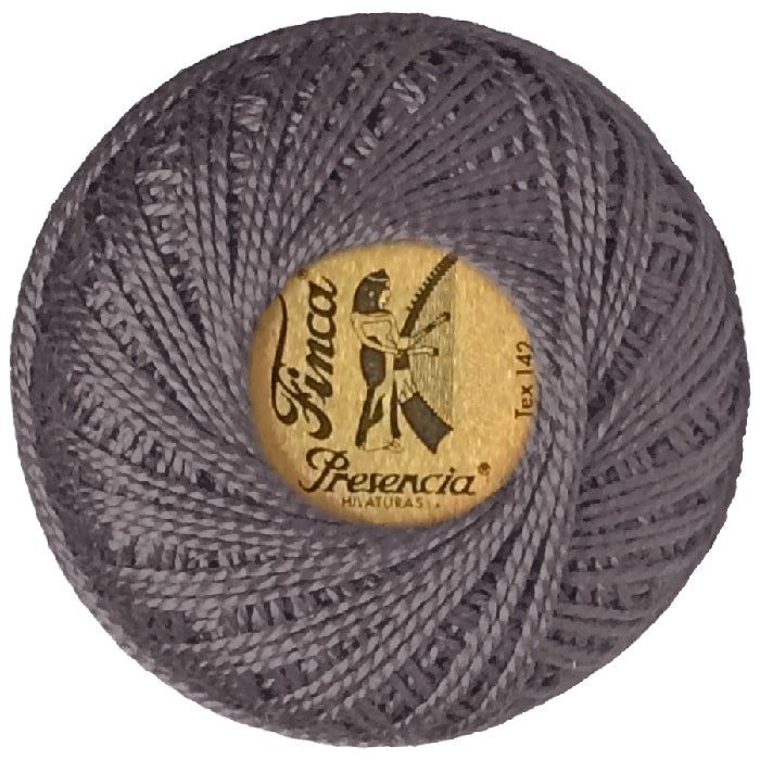 Presencia Perlé Cotton Thread - 8742 Medium Shell Gray