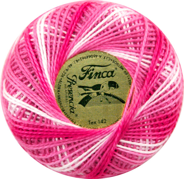 Presencia Perlé Cotton Thread - 9350 Variegated Geranium