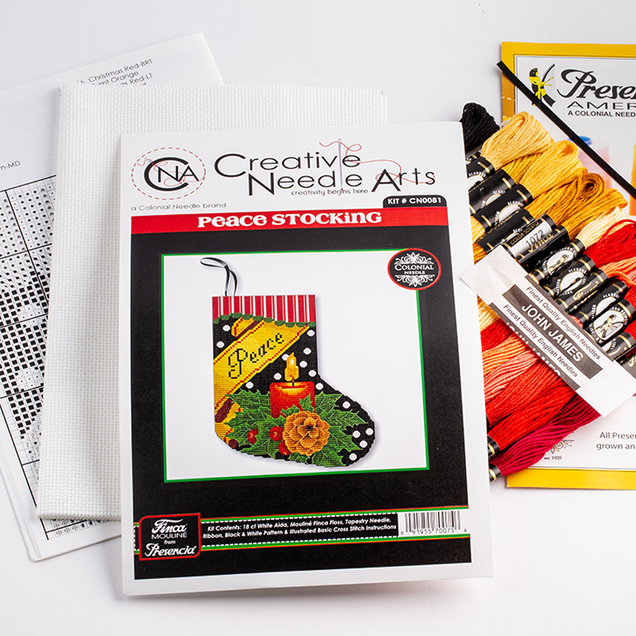 Peace Mini Stocking Ornament