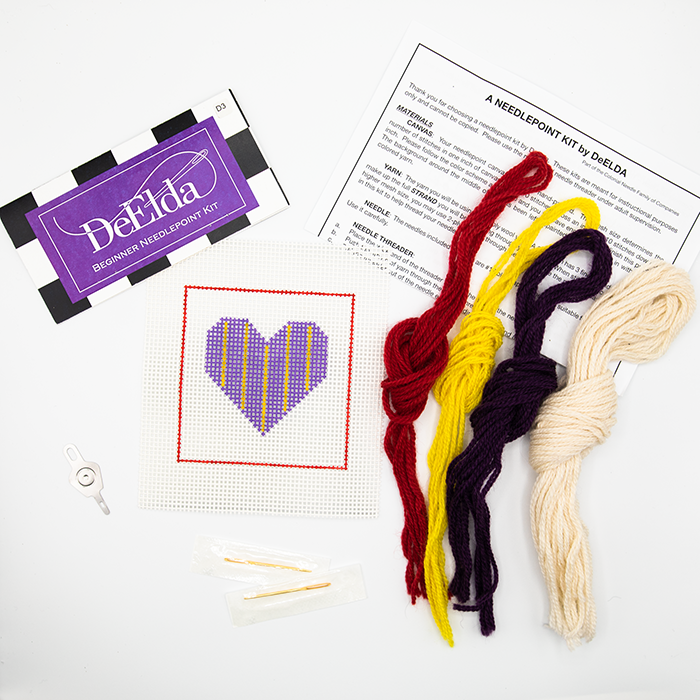 Purple & Yellow Heart Kit