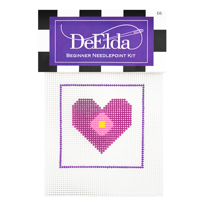 Pink Heart with Flower Kit