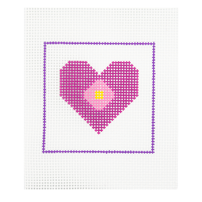 Pink Heart with Flower Kit