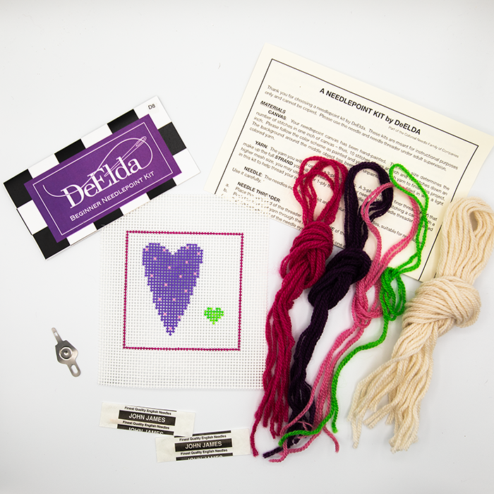 Purple & Green Hearts Kit