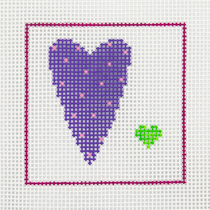 Purple & Green Hearts Kit