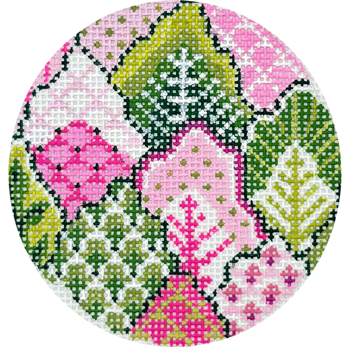 Pink & Green Turkish Leaf