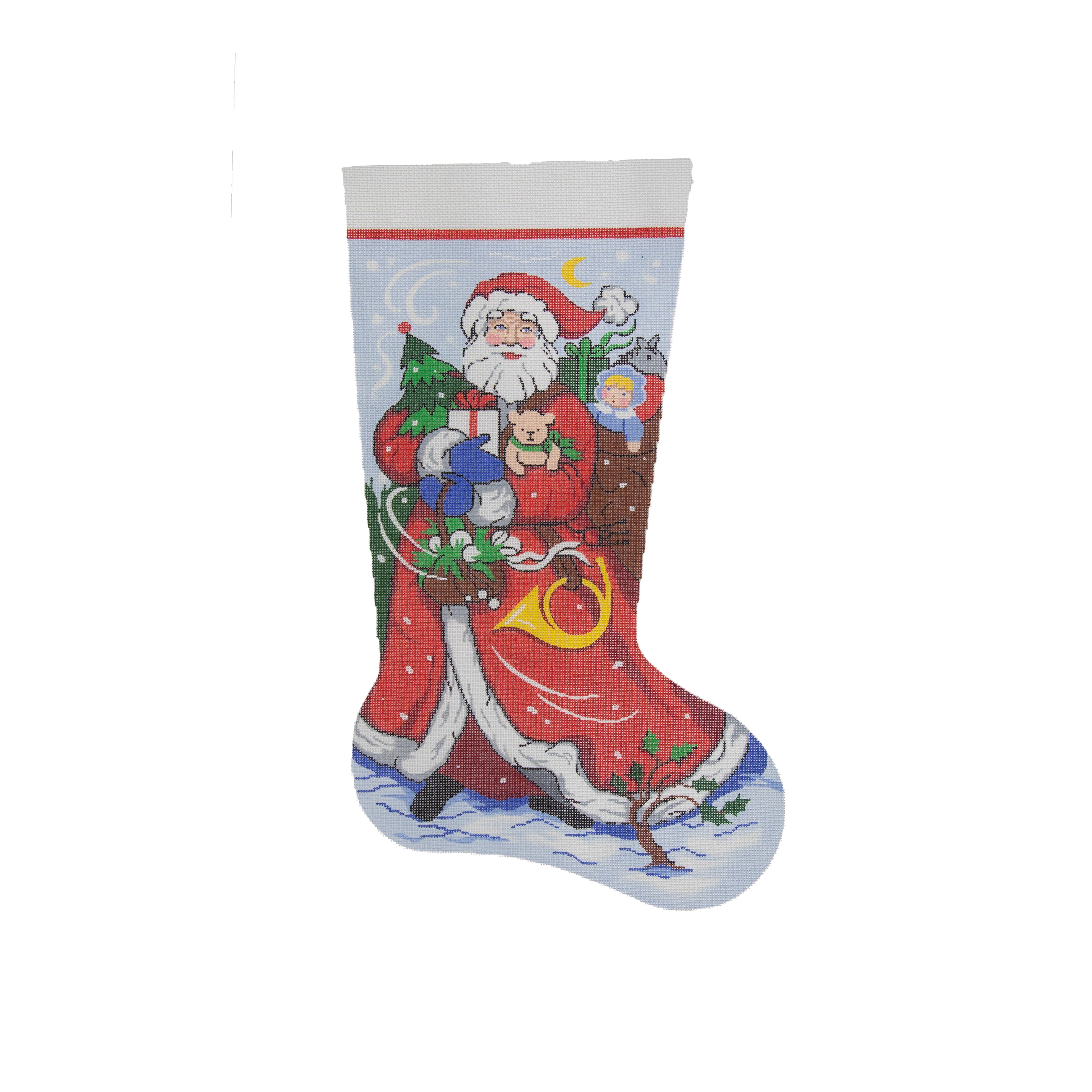 Windswept Santa Stocking