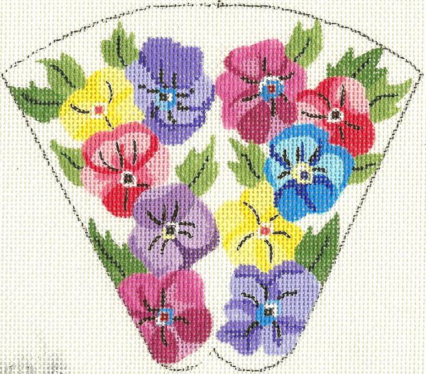 Pansies Scissor Case