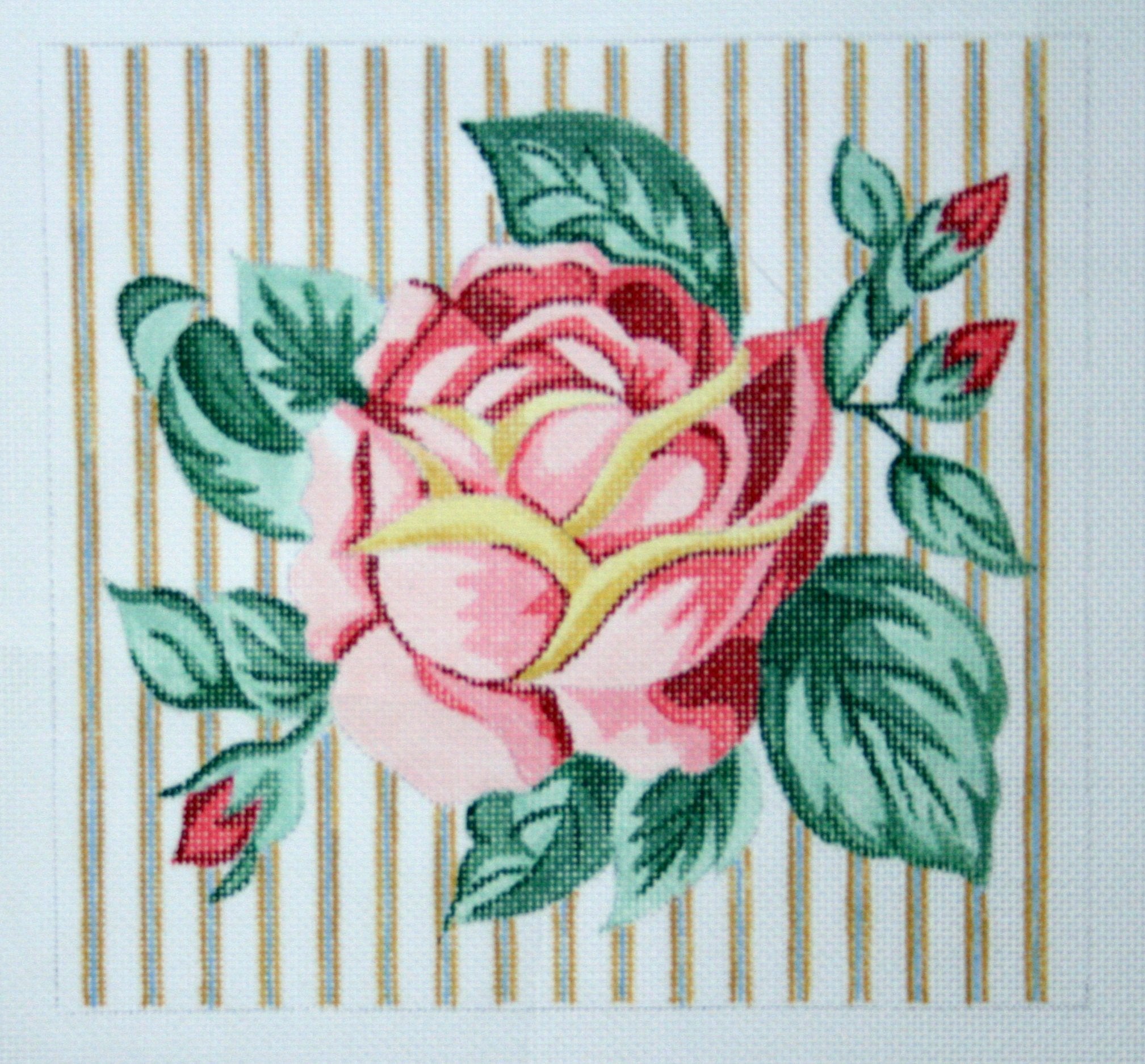 Rose on Ticking