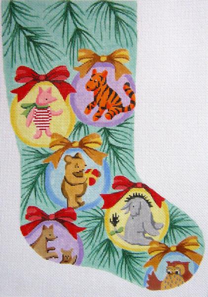 Pooh in Balls Christmas Stocking