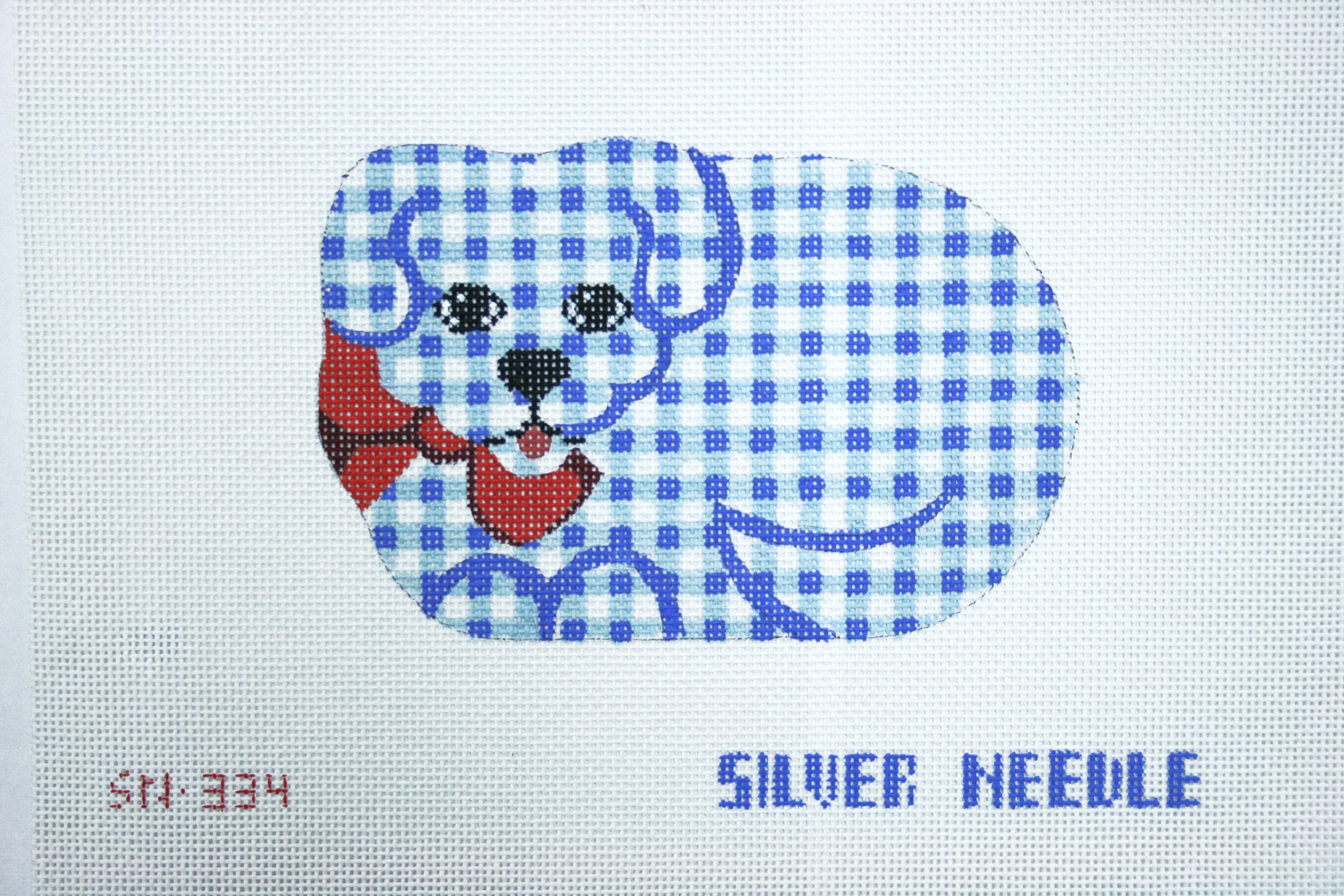 Gingham Dog Ornament