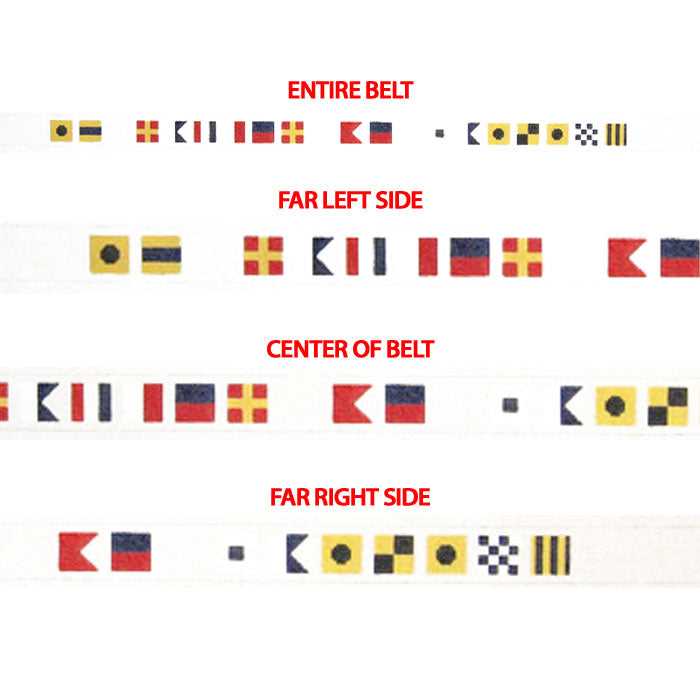 "I'd Rather Be Sailing" Signal Flag Belt