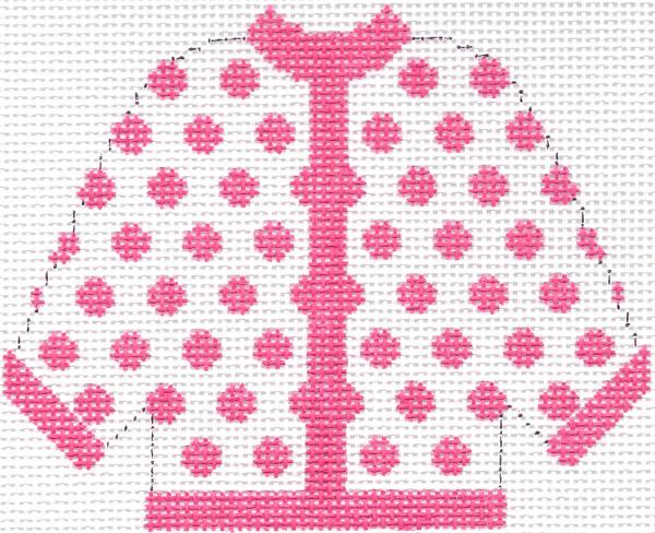 Hot Pink Polka Dot Cardigan Ornament