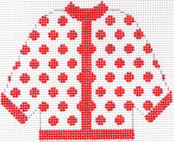 Red Polka Dot Cardigan Ornament