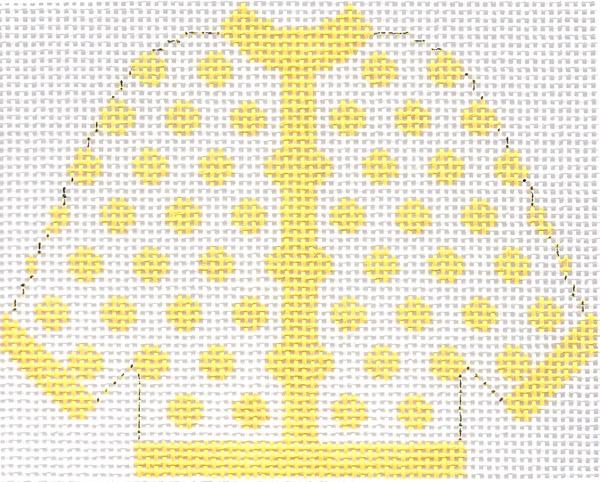 Yellow Polka Dot Cardigan Ornament