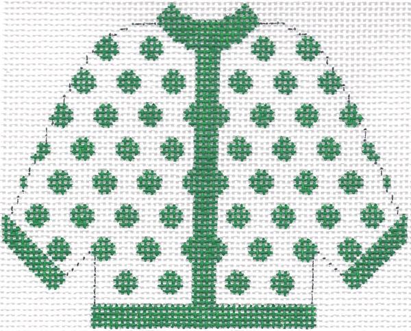 Green Polka Dot Cardigan Ornament