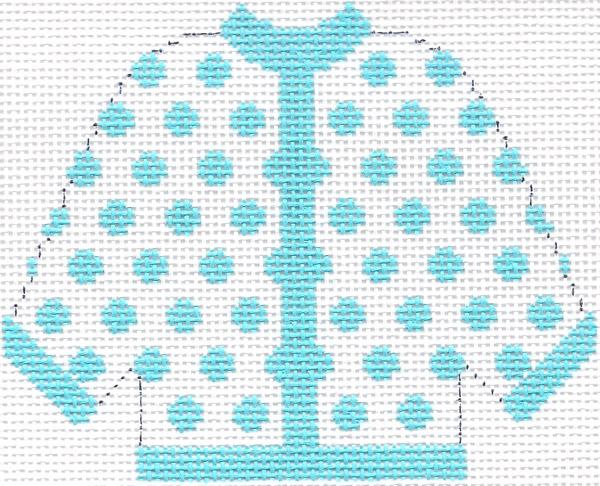 Sky Blue Polka Dot Cardigan Ornament