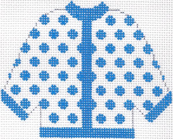 Blue Polka Dot Cardigan Ornament