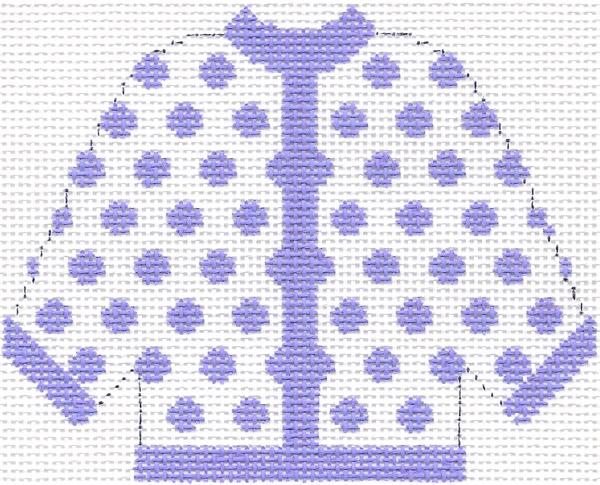Lilac Polka Dot Cardigan Ornament