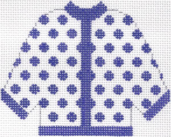 Purple Polka Dot Cardigan Ornament
