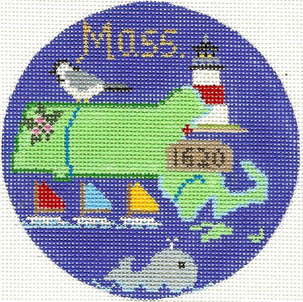 Massachusetts Ornament