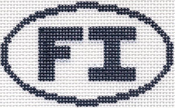 FI (Fishers Island, NY) Oval Ornament