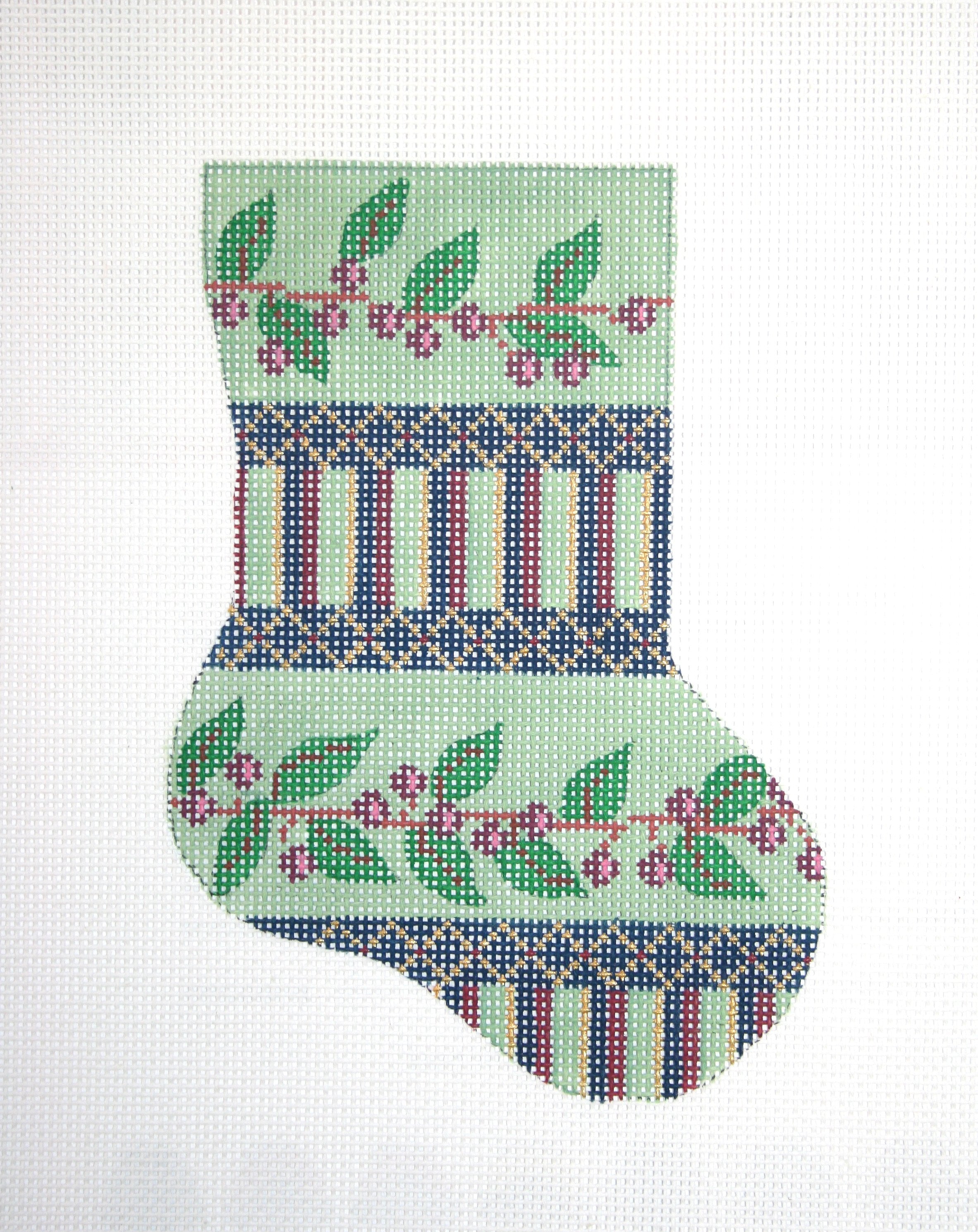 Green & Purple Berries Minisock