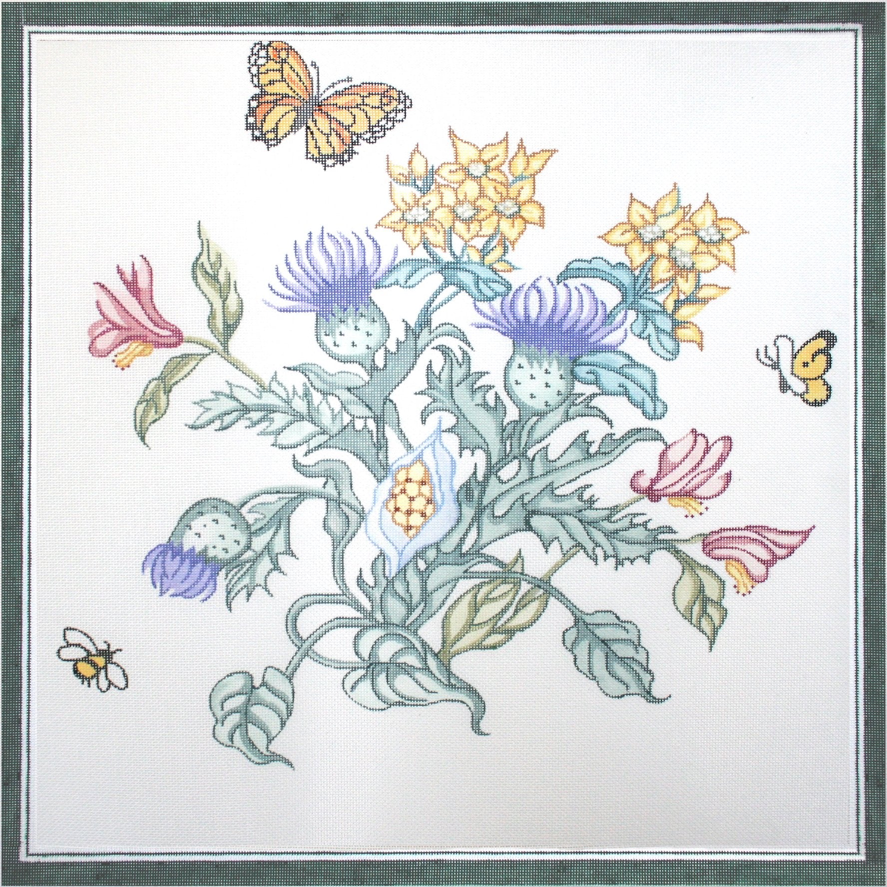 Purple Blossom Pillow