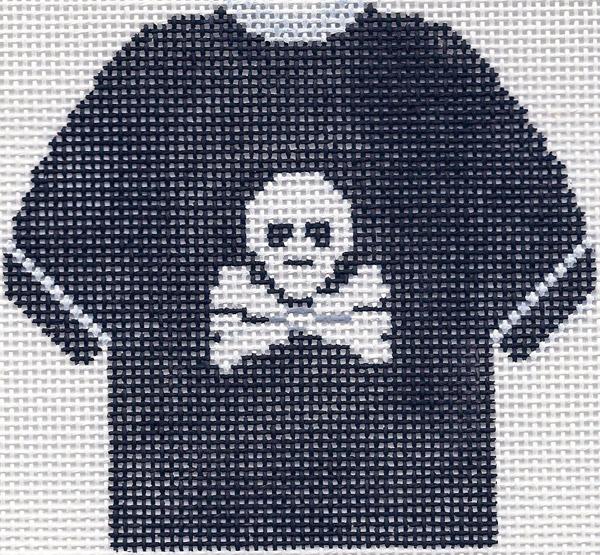 Jolly Roger Black T-Shirt Ornament