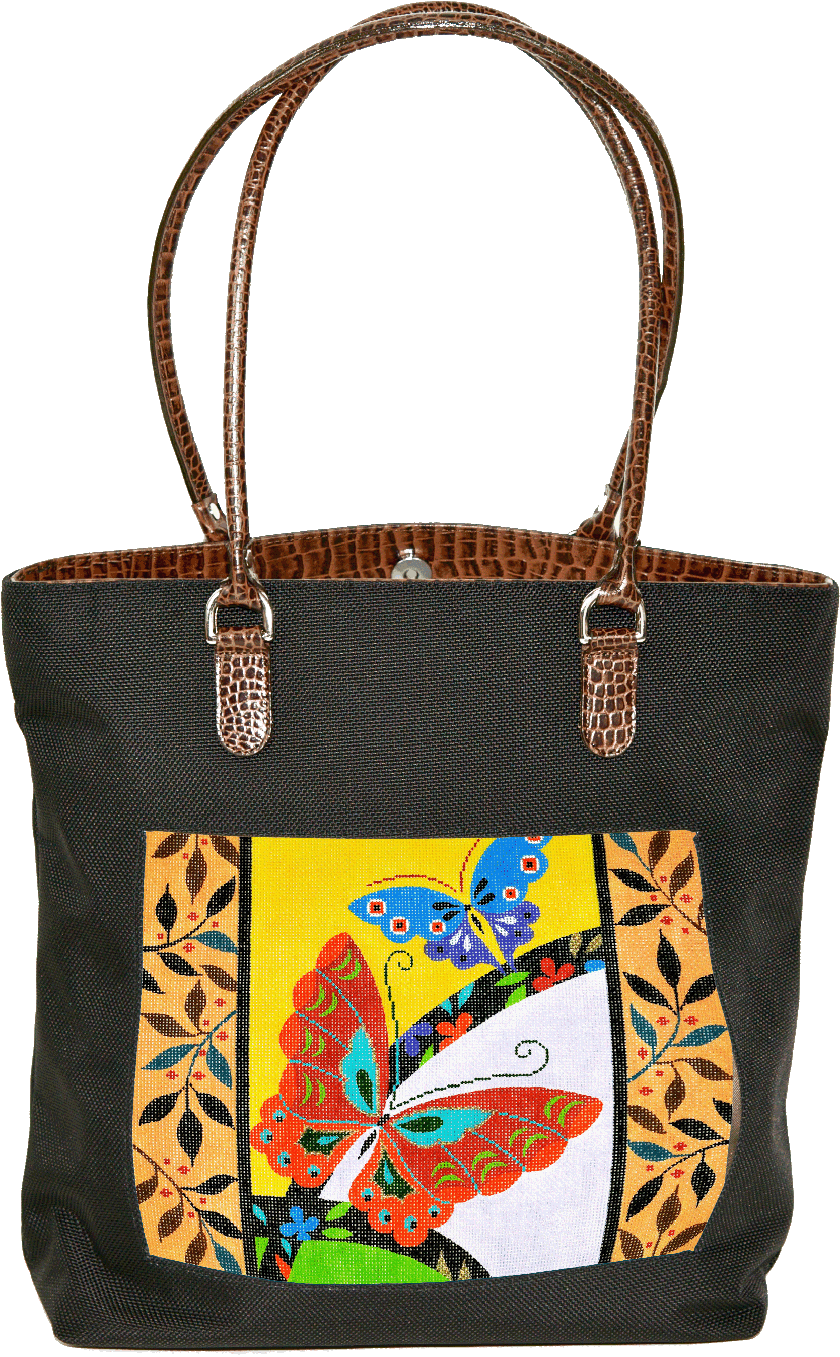nylon shopper tote