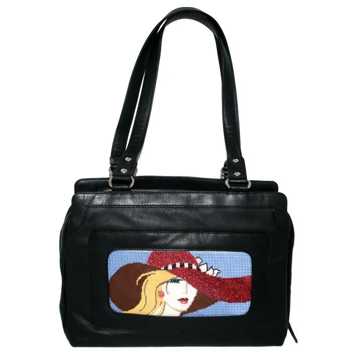medium leather handbag