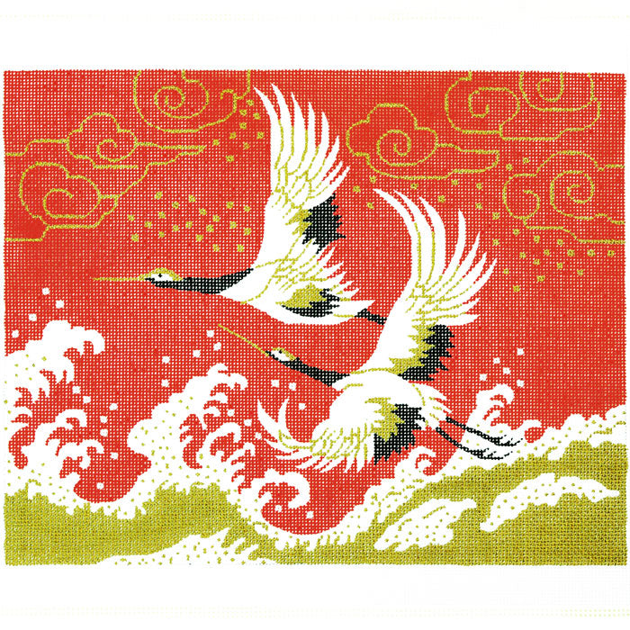 Crane On Red