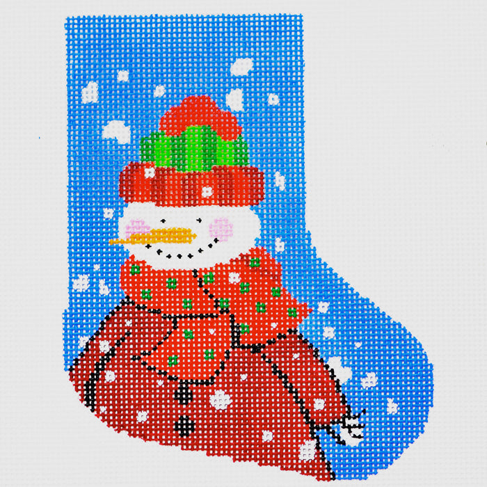 Dot-Scarf Snowman