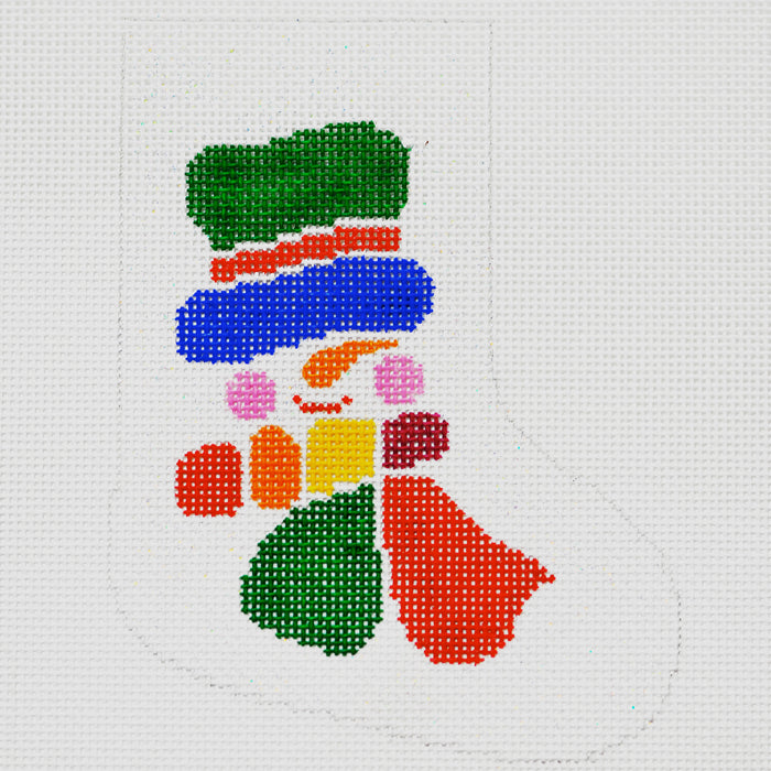 Color Block Snowman