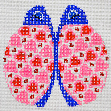 Pink and Red Hearts Petite Love Bug