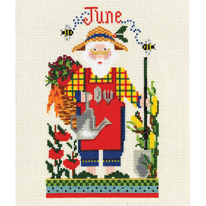 June Santa Cross Stitch Kit
