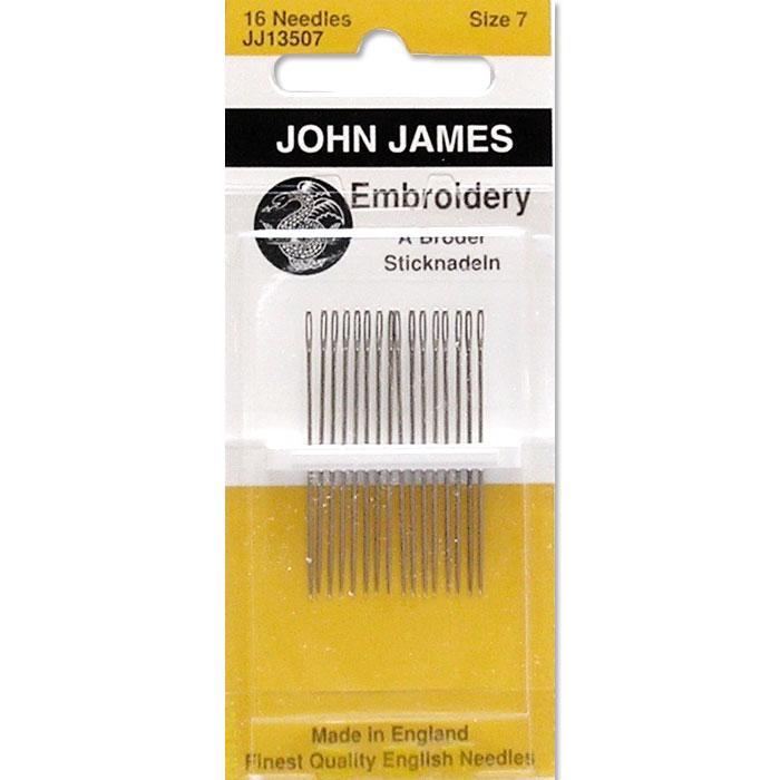 Embroidery Needle John James size 7