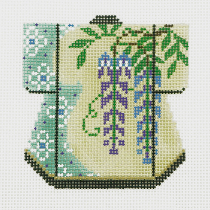 Yellow with Vines Petite Kimono