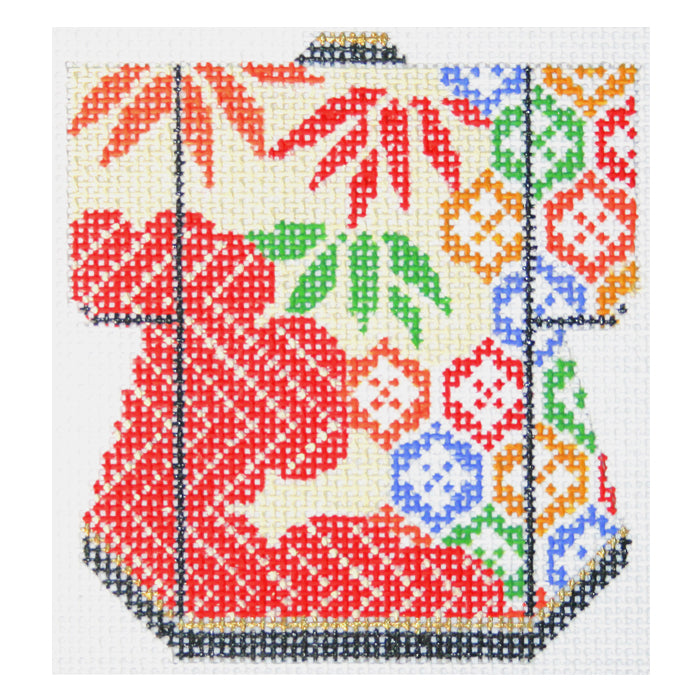 Yellow with Bright Blossoms Petite Kimono