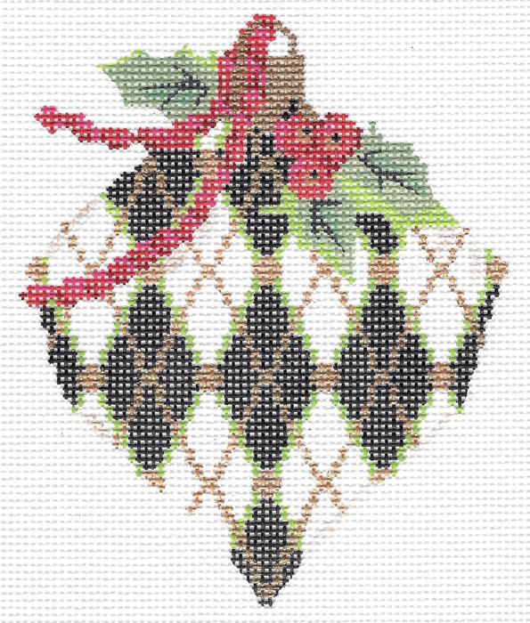 Jet Harlequin Heart Stitch Guide