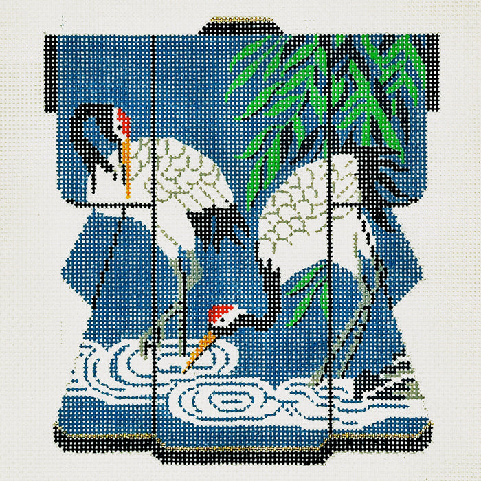 Two Cranes Medium Kimono