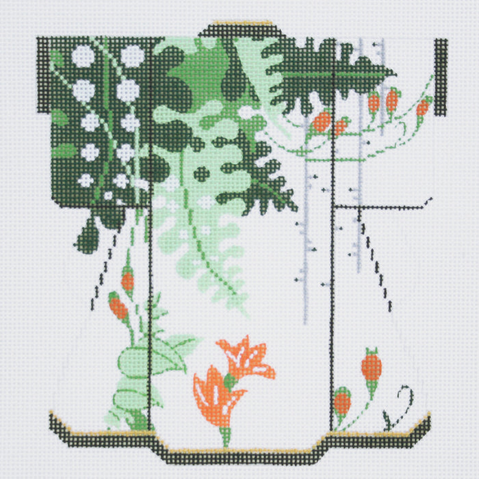Fronds with Orange Blossom Medium Kimono