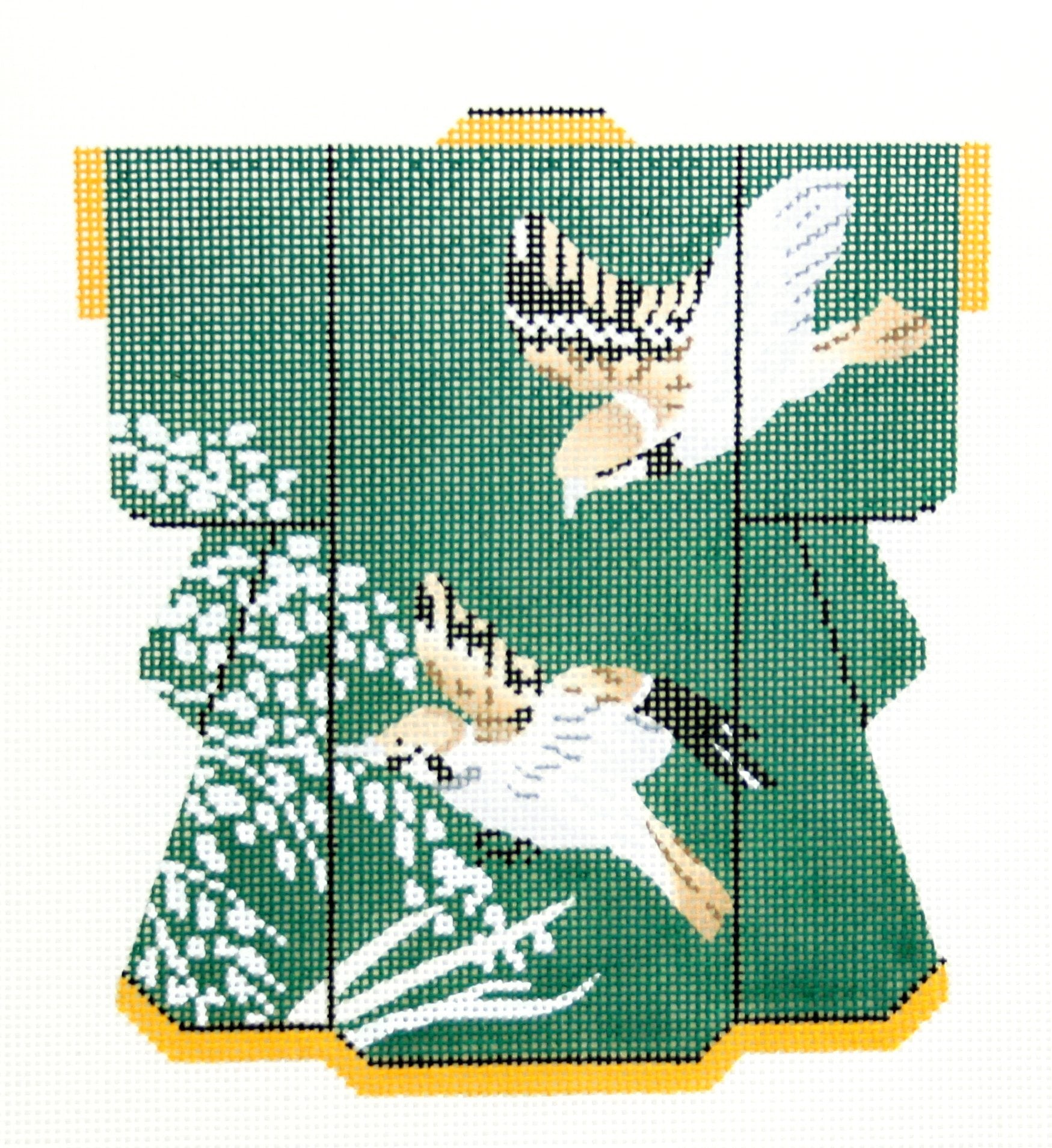 Birds on Green Kimono