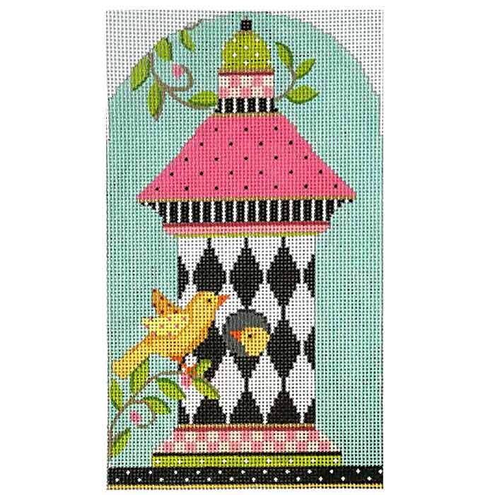 Happy Harlequin Birdhouse