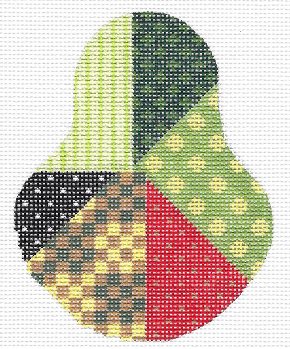 Crazy Quilt Sampler Pear Stitch Guide